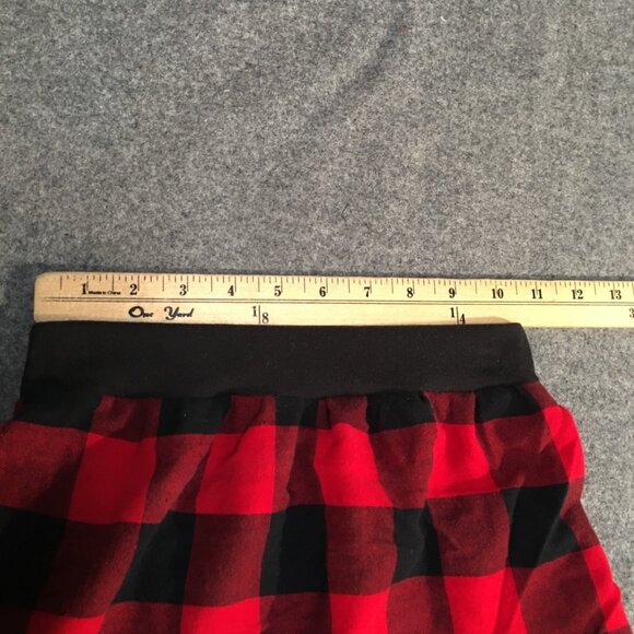 Skirt Flannel Girls 5/6 Maxi Red Buffalo Plaid Ruffle Tiered Mom and Pop's Kids - Picture 7 of 9